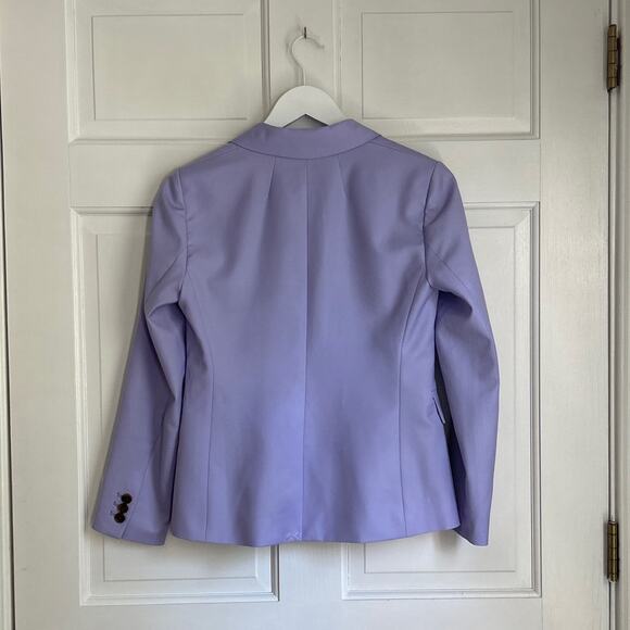 NWT J Crew Blazer in Italian 120 Wool Light Violet Size 4P - Picture 7 of 8